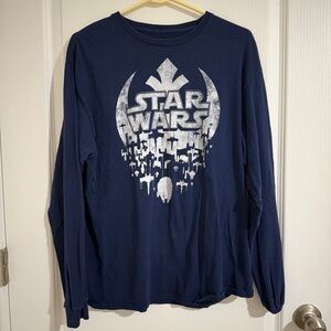 Disney Star Wars Navy Blue Shirt